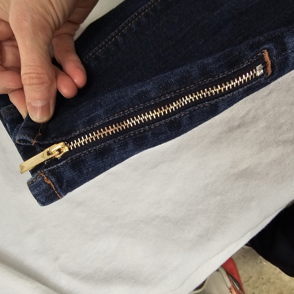 White House Black Market Skimmer Dark Wash Size 0 Skinny Jeans - Picture 4 of 8